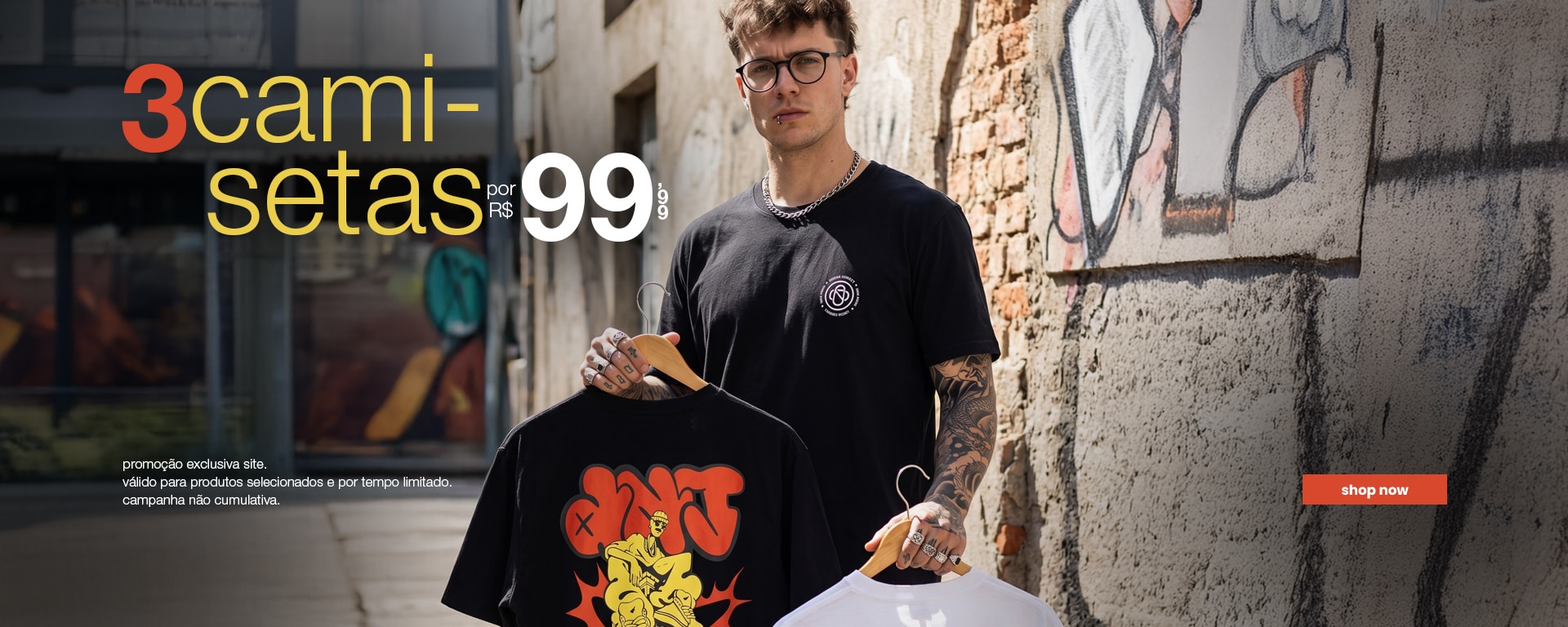 3 Camisetas por R$99 | Anjuss