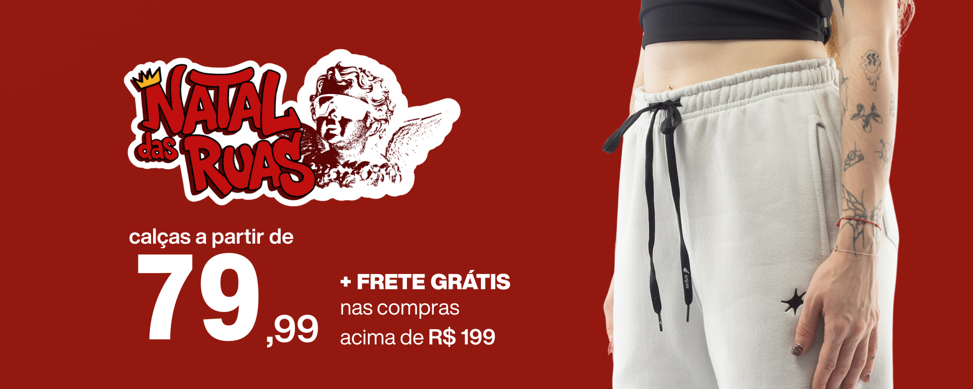 Black November Anjuss - Calças por R$199,99