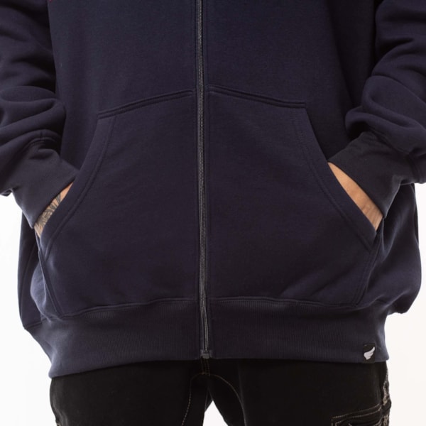 Segunda imagem do produto Blusa Aberta Canguru Masculina Heathen