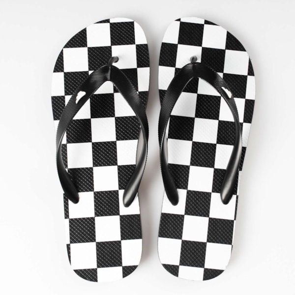 Chinelo Dedo Unisex Checkered
