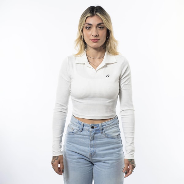 Cropped Feminino Manga Longa Spruce