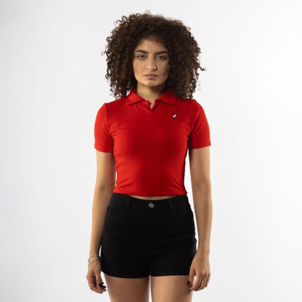 Cropped Feminino Preppy