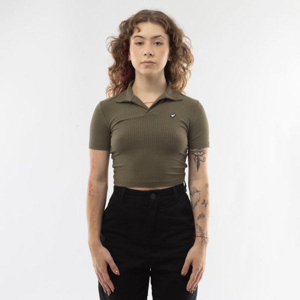 Cropped Feminino Preppy