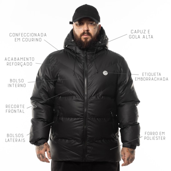 Segunda imagem do produto Jaqueta Masculina Plus Size Shelter