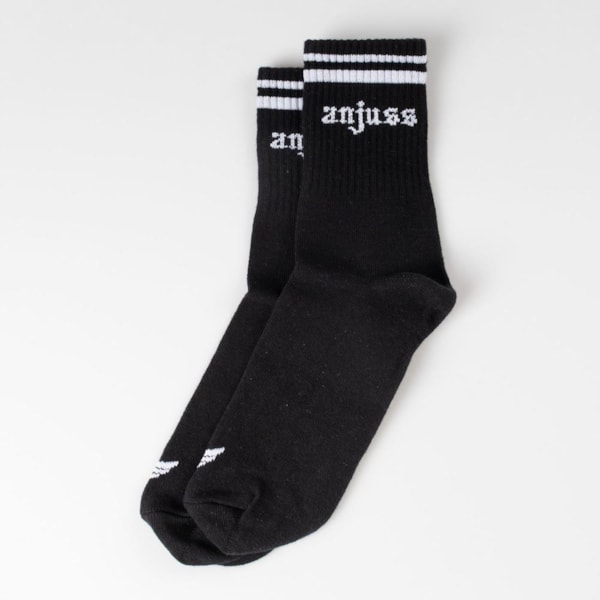 Kit 2 Meias Cano Medio Black 39 Ao 44