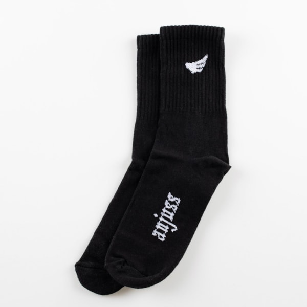 Kit 2 Meias Cano Medio Wings 39 Ao 44