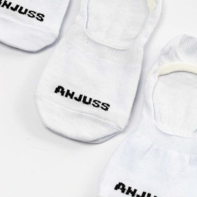 Segunda imagem do produto Kit 3 Meias Invisivel Ease 34 Ao 38 Bco