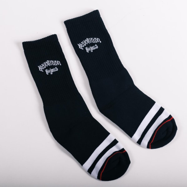 Meia Cano Alto Revolution Pto 38 Ao 42