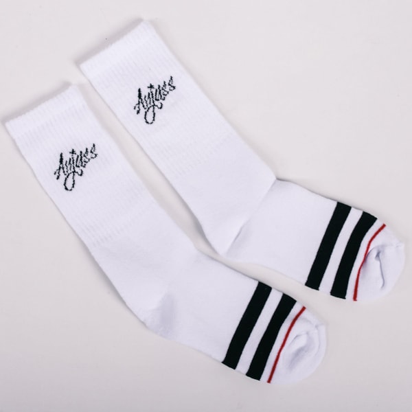 Meia Cano Alto Stroke Bco 38 Ao 42