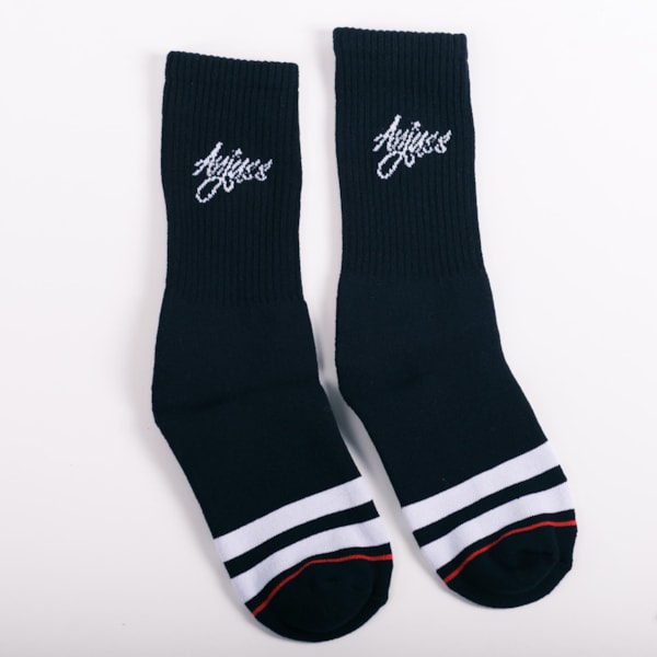 Meia Cano Alto Stroke Pto 38 Ao 42