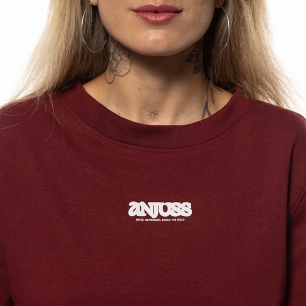 Segunda imagem do produto Moletom Básico Feminino Cropped