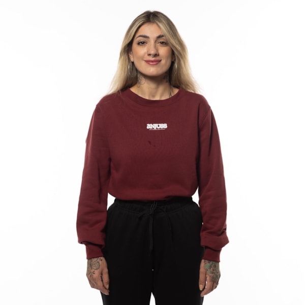 Moletom Básico Feminino Cropped