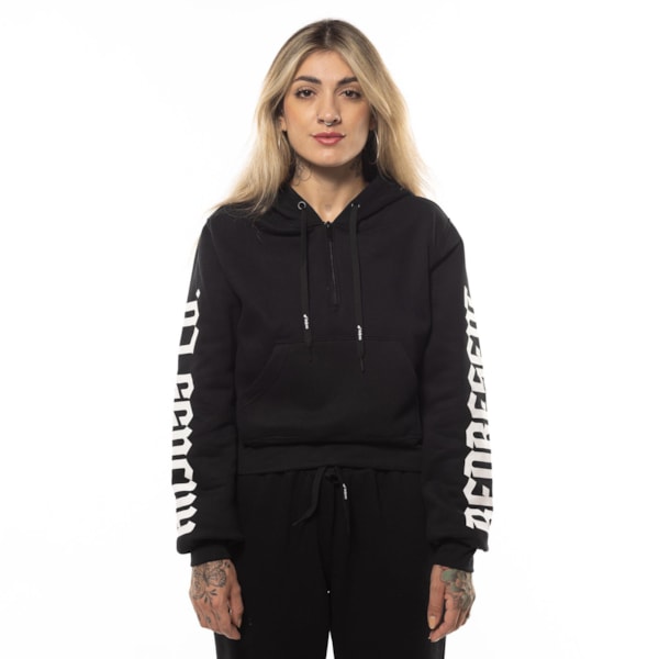 Moletom Canguru Feminino Cropped Rpst