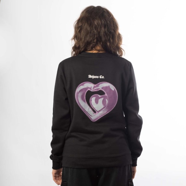 Segunda imagem do produto Moletom Careca Feminino Heartbeat