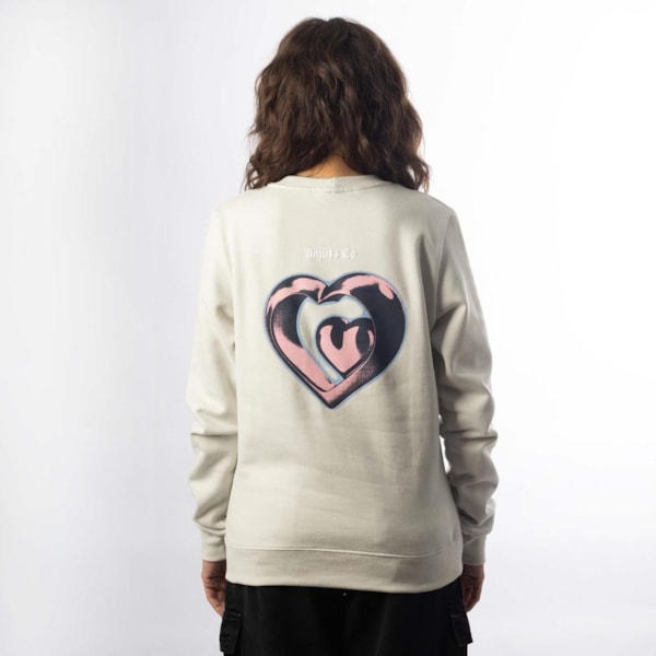 Segunda imagem do produto Moletom Careca Feminino Heartbeat