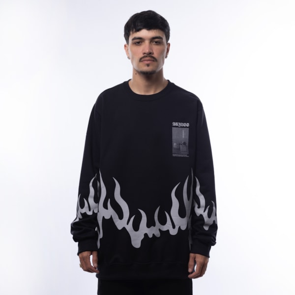 Moletom Careca Masculino Flame