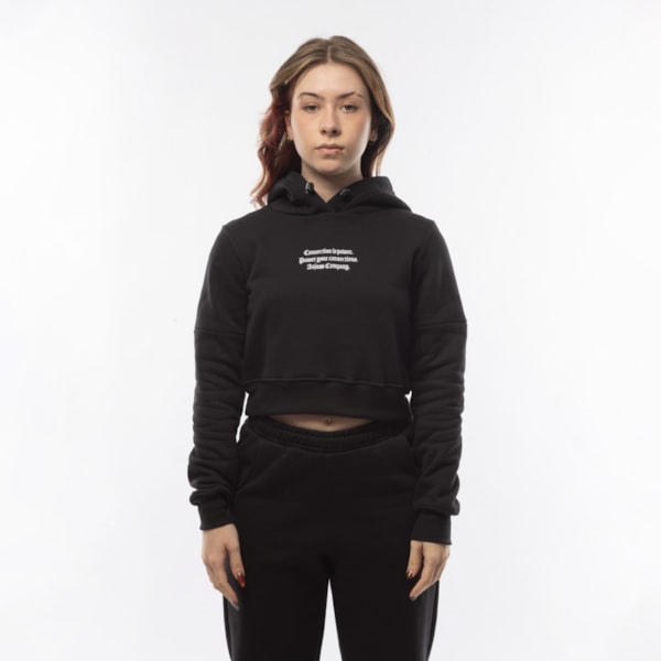 Segunda imagem do produto Moletom Feminino Cropped Powerful