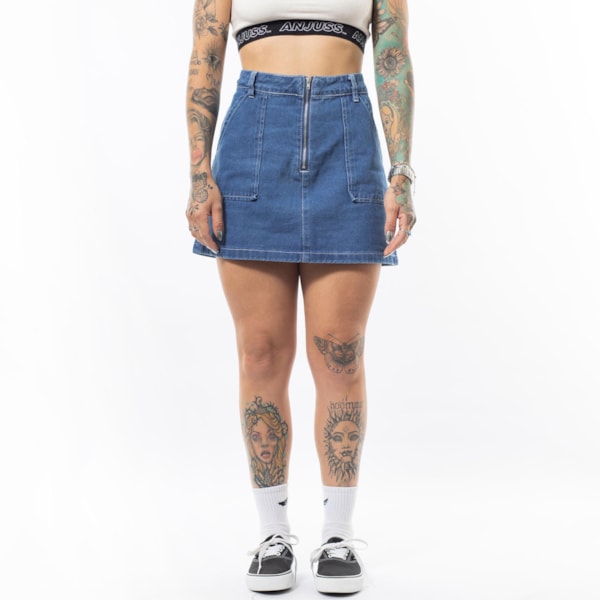 Saia Feminina Zipped