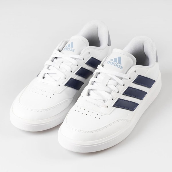 Tenis Adidas Courtblock Bco/Azul/Cinza