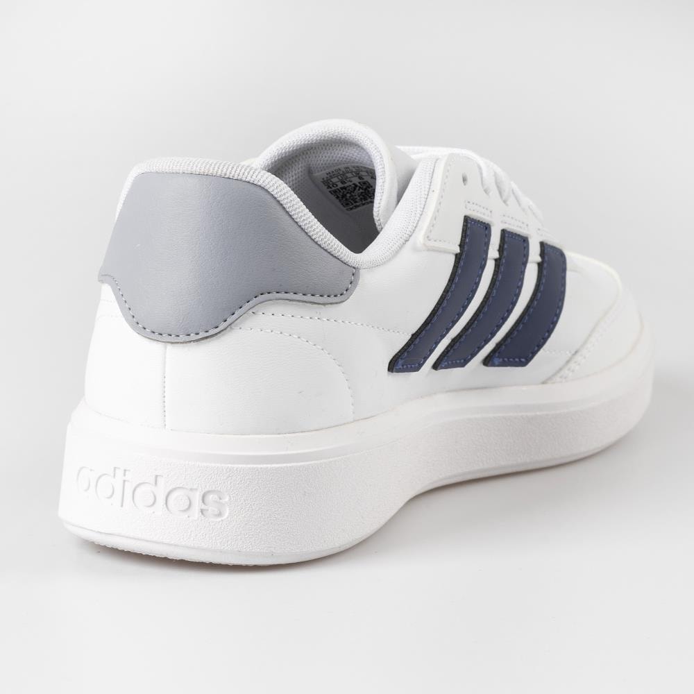 Tenis Adidas Courtblock Bco/Azul/Cinza