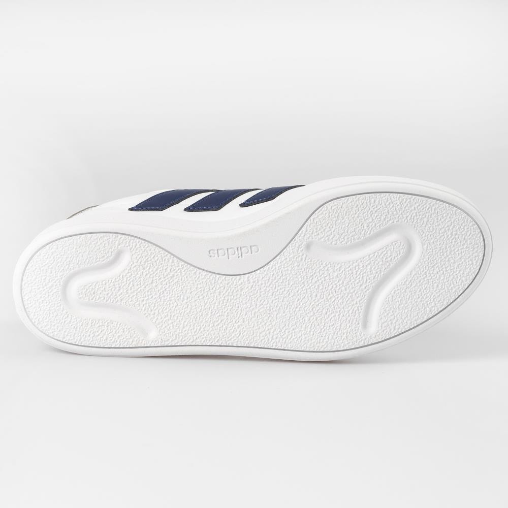 Tenis Adidas Courtblock Bco/Azul/Cinza