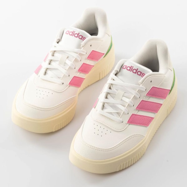 Tênis Adidas Courtblock Bold Branco/Rosa