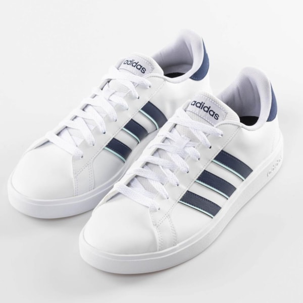 Tênis Adidas Grand Court Base 2.0 Bco/Az