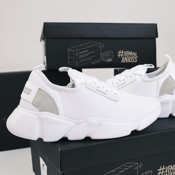 Segunda imagem do produto Tênis Anjuss Bold Bco/Bco