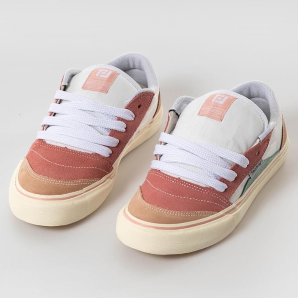 Tênis Freeday Fractal Nude/Goiaba/Vd Cla