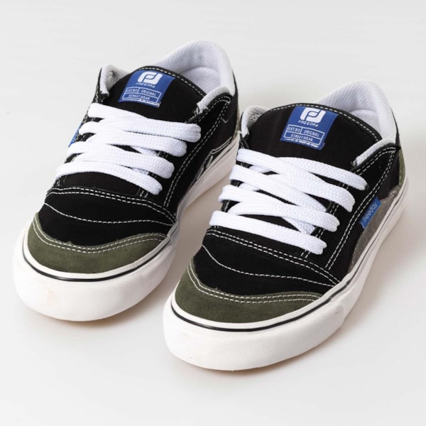 Tênis Freeday Fractal Pto/Verde/Cinza