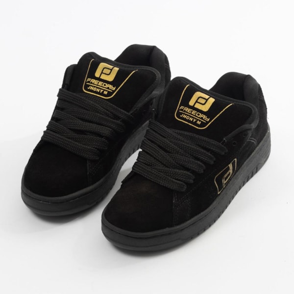 Tênis Freeday Jab Gold Pto/Ouro