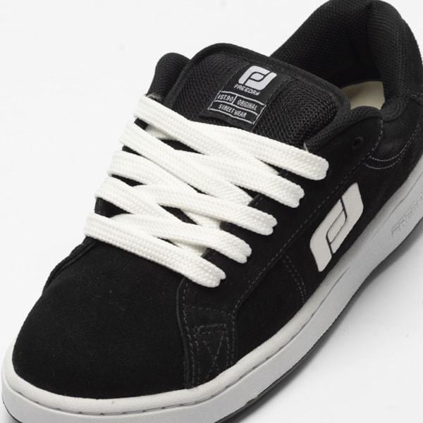Segunda imagem do produto Tenis Freeday Jab Lite Camurca Pto/Bco
