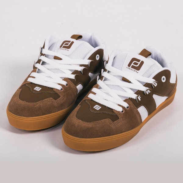 Segunda imagem do produto Tênis Freeday Nostal Marrom/Branco