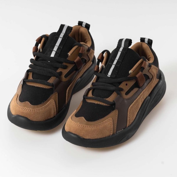 Tênis Freeday Static Marrom/Car/Pto