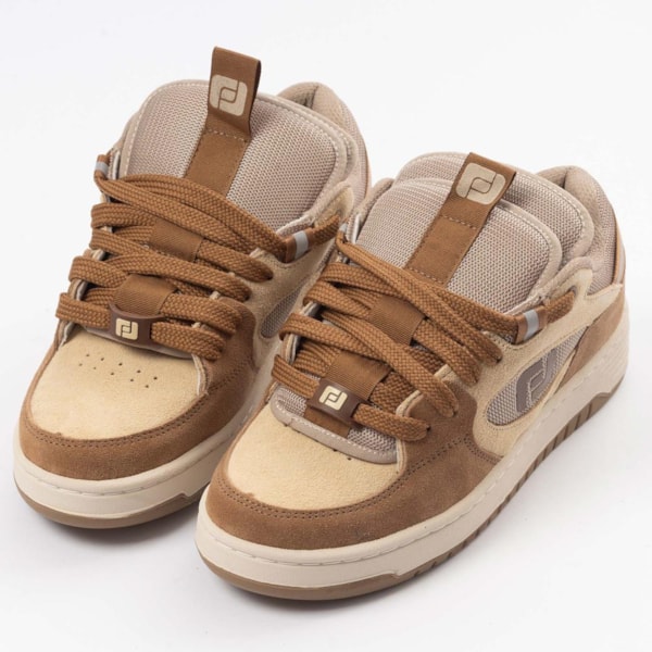 Tenis Freeday Switch Conhaque/Bege