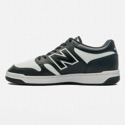 Tênis New Balance 480 Low Masc Pto/Bco