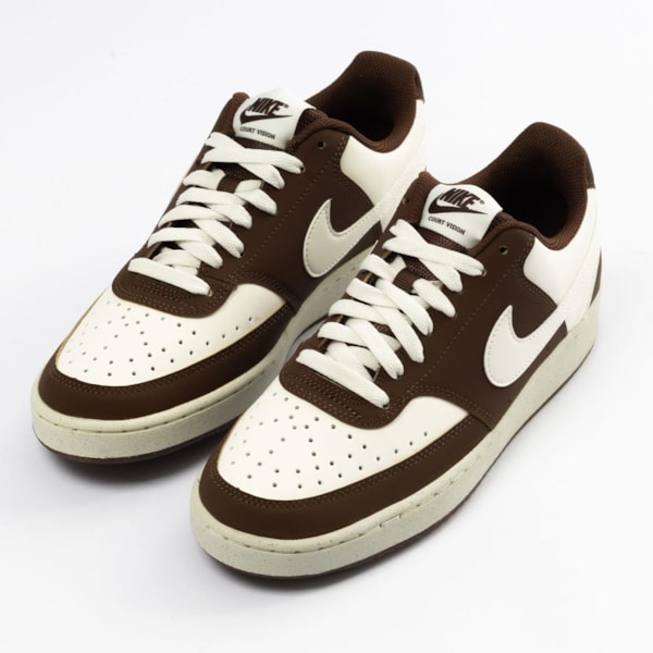 Tênis Nike Court Vision Low Bco/Marrom